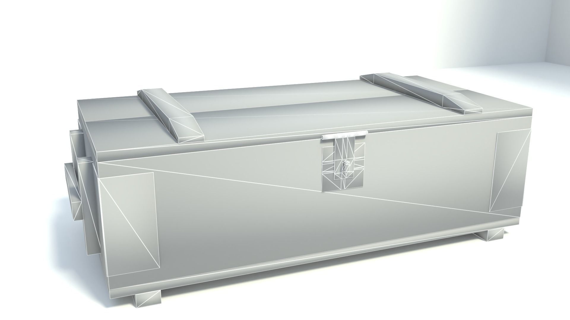 Army Box  Military box Low-poly 3D model_5