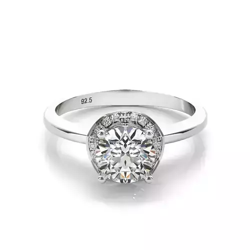 3DM Format Halo engagement ring jewelers files jewellery
