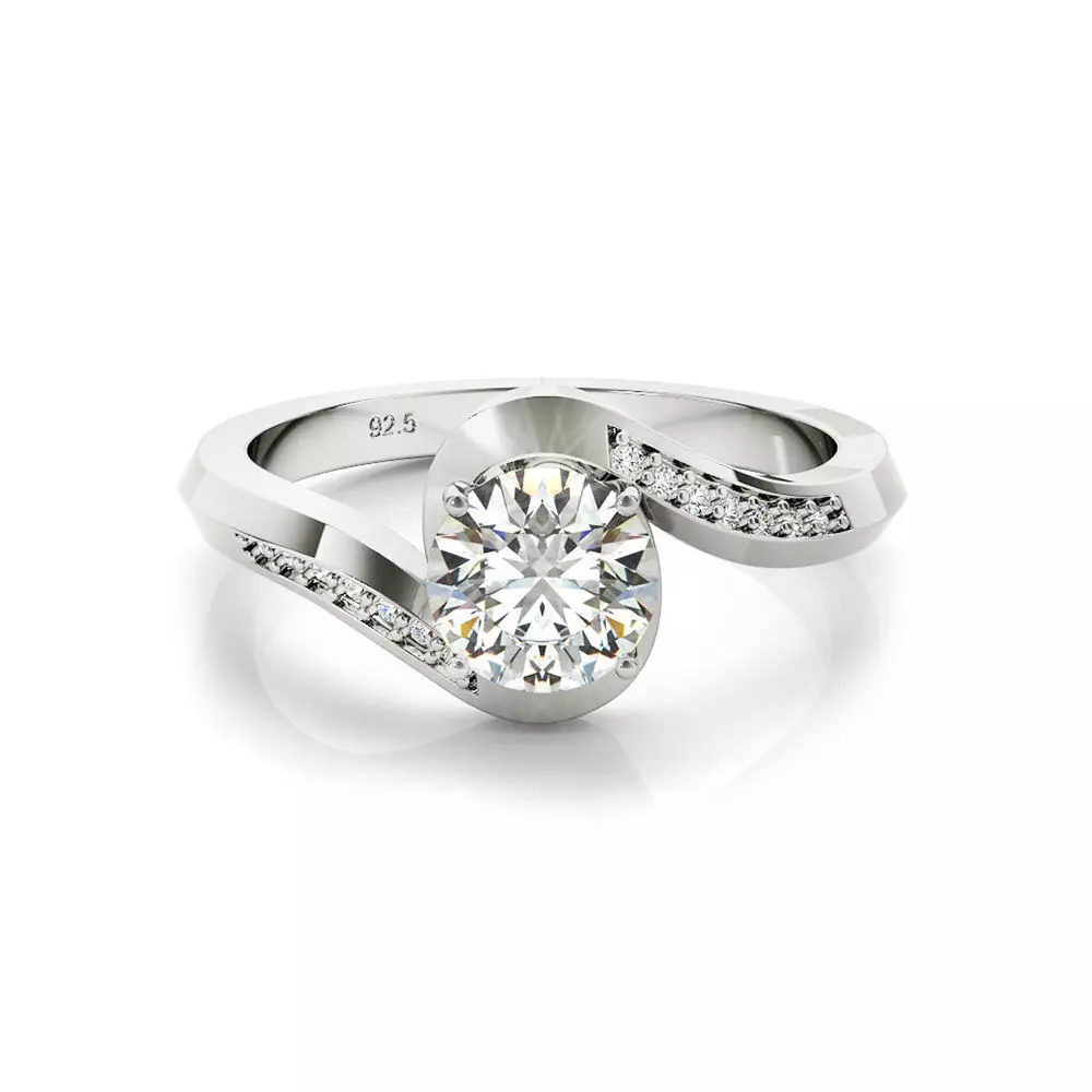 3DM Format Engagement ring files cad engagement ring design 3D print model_0