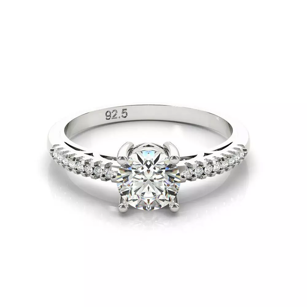 3d wedding ring file engagement rings rhino 3d jewelry 3D print model_0