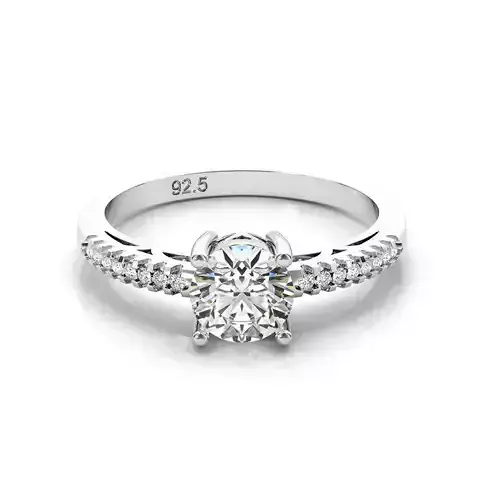 3d wedding ring file engagement rings rhino 3d jewelry 3D print model