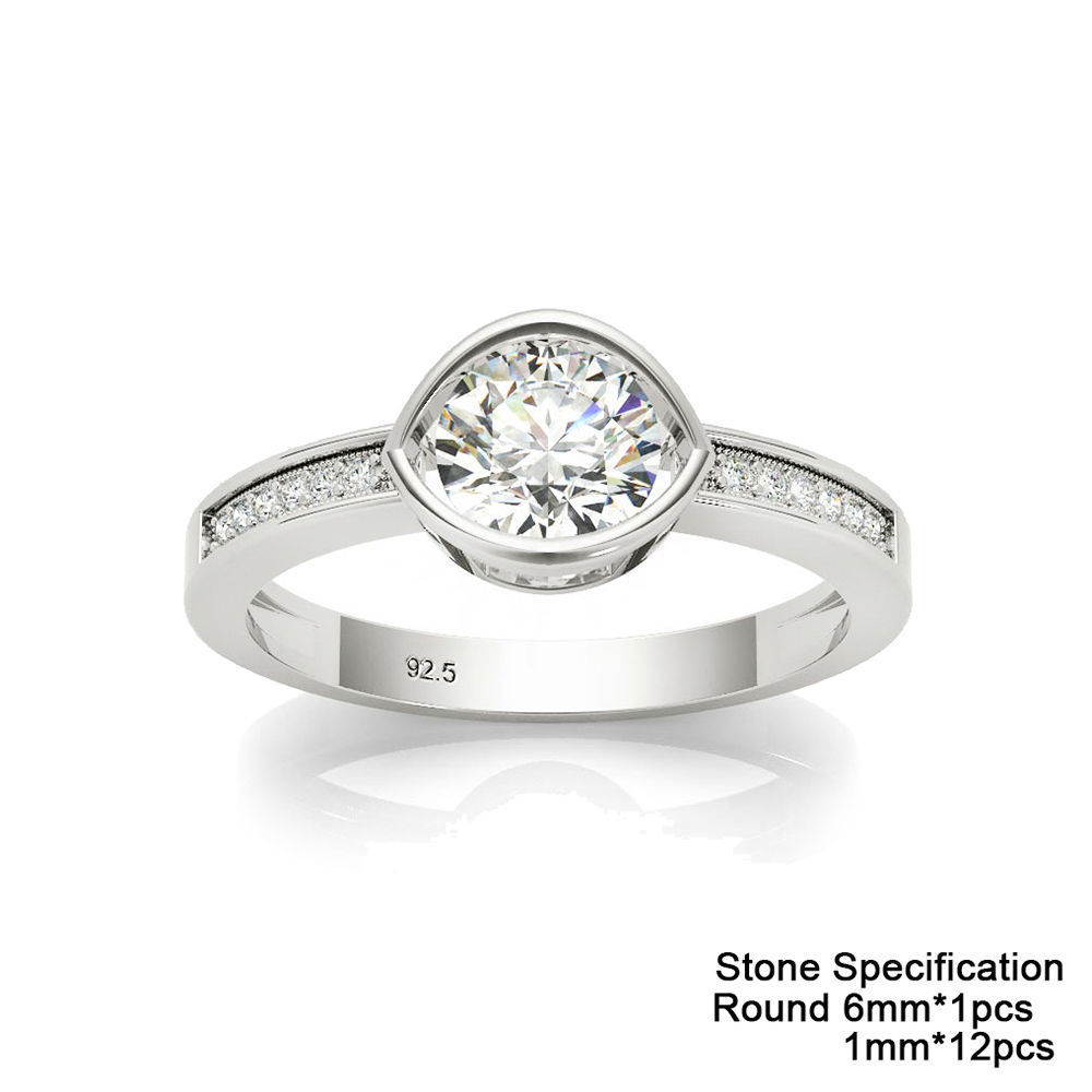 3DM Format Engagement rings cad diamond jewellery design 3D print model_1