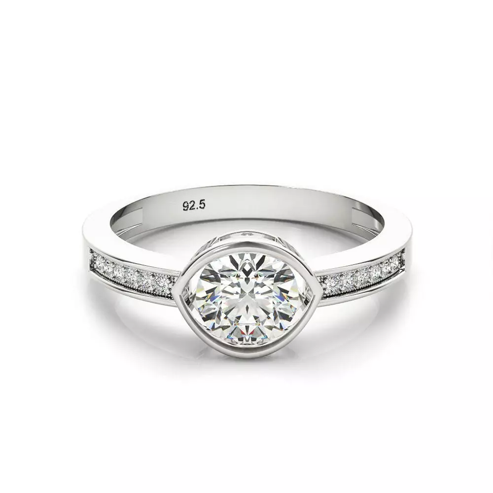 3DM Format Engagement rings cad diamond jewellery design 3D print model_0