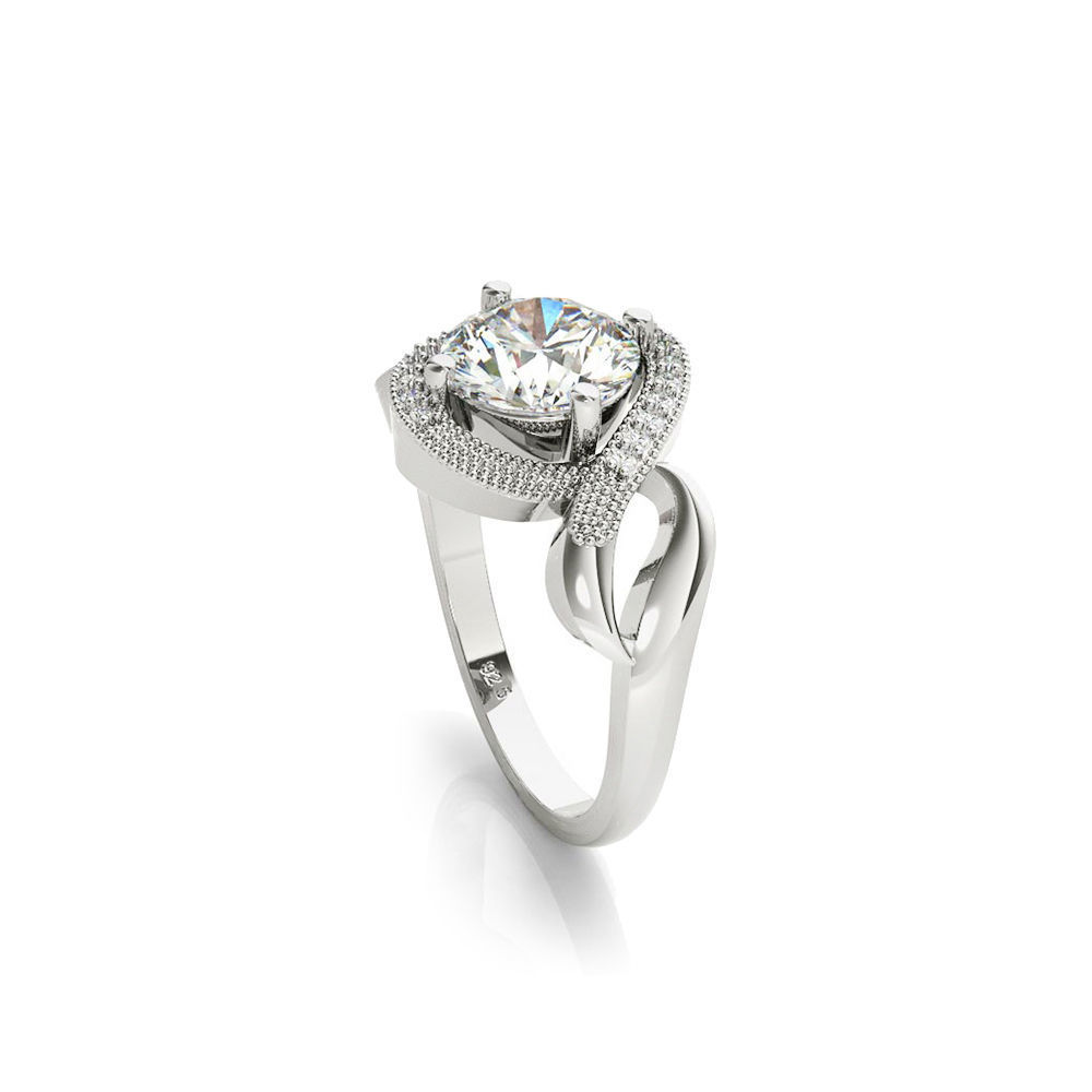 3DM Format Engagement rings autocad jewelry 3D print model_4