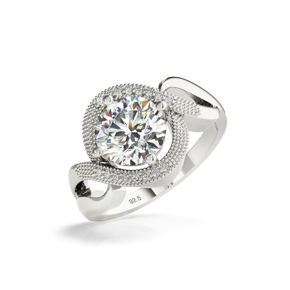 3DM Format Engagement rings autocad jewelry 3D print model_2