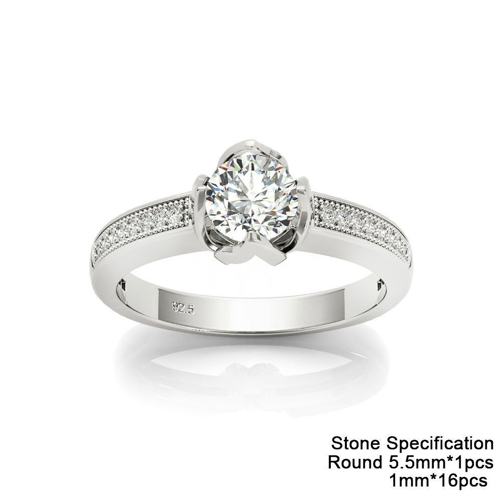 3DM Format Engagement rings cad cam jewelry design 3D print model_1