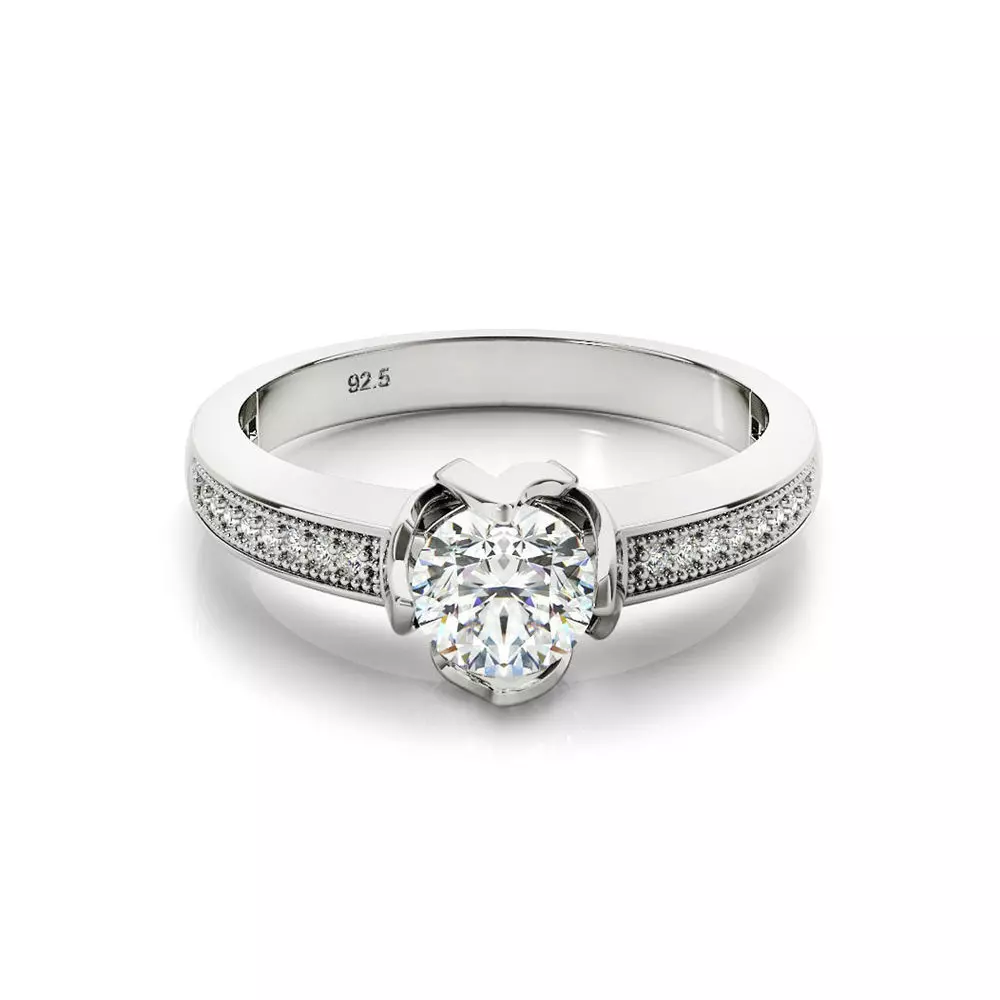 3DM Format Engagement rings cad cam jewelry design 3D print model_0