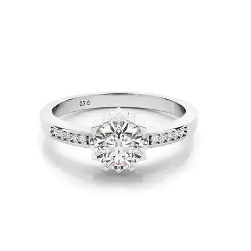 3DM Format Jewelry gold diamond engagement ring