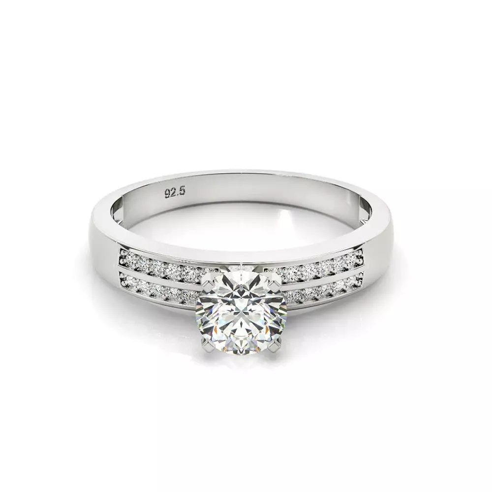 3DM Format  jewelry engagement ring designs for couple 3D print model_0