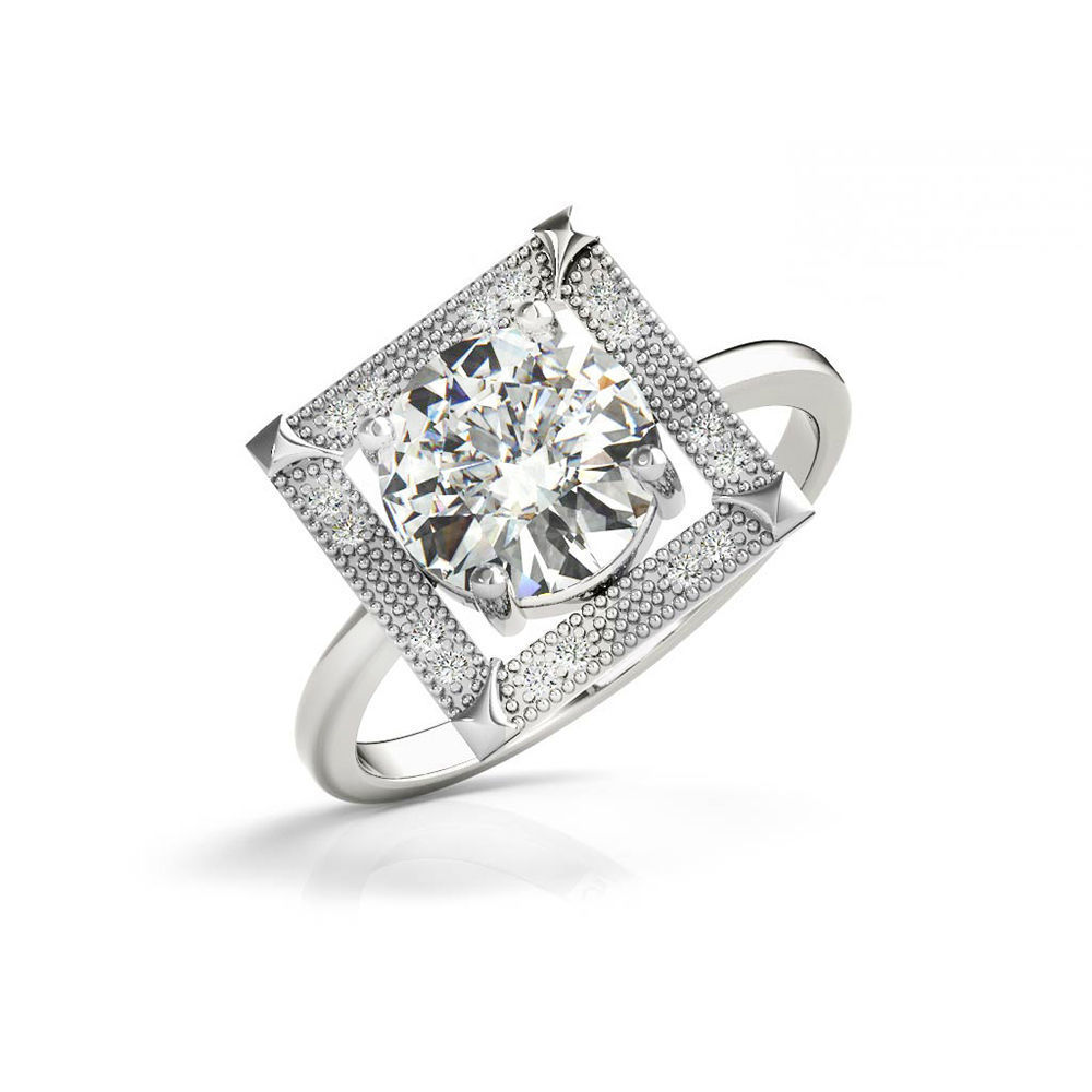 3DM Format  Jewelry ladies engagement ring 3D print model_2