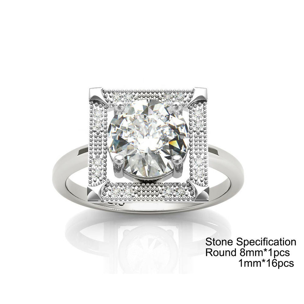 3DM Format  Jewelry ladies engagement ring 3D print model_1