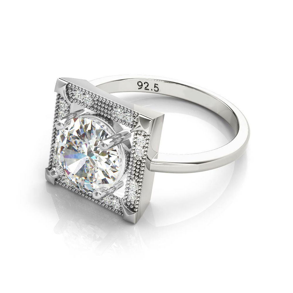 3DM Format  Jewelry ladies engagement ring 3D print model_3