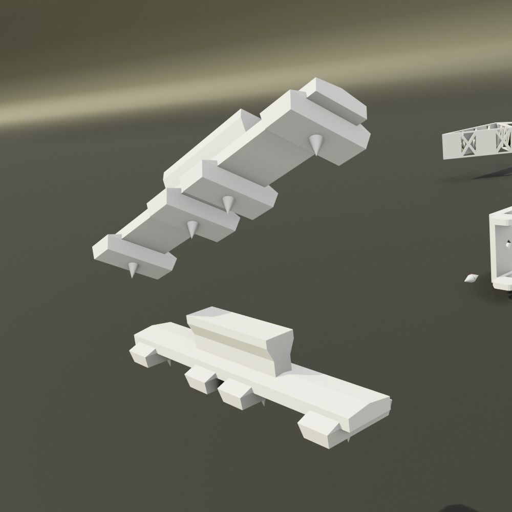 10 Shingles jigs Pack - 140mm lenght - 20 shapes 3D print model_7