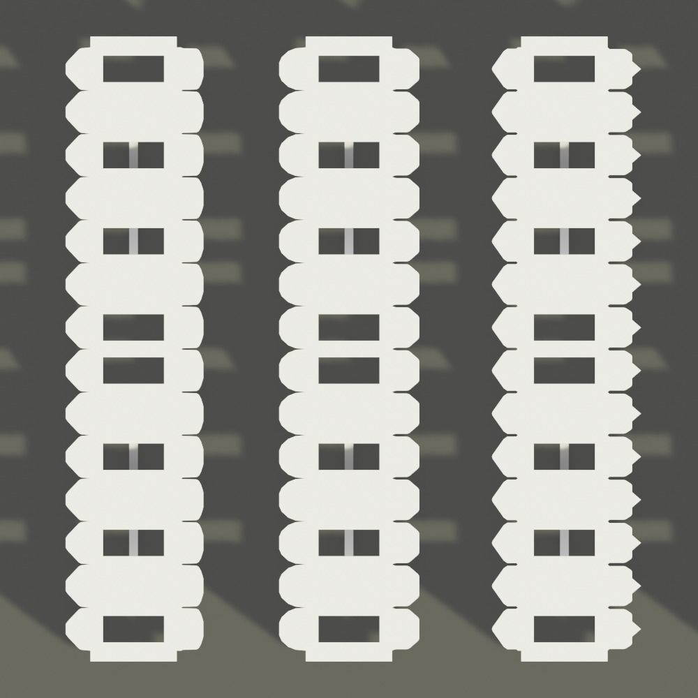 10 Shingles jigs Pack - 140mm lenght - 20 shapes 3D print model_4