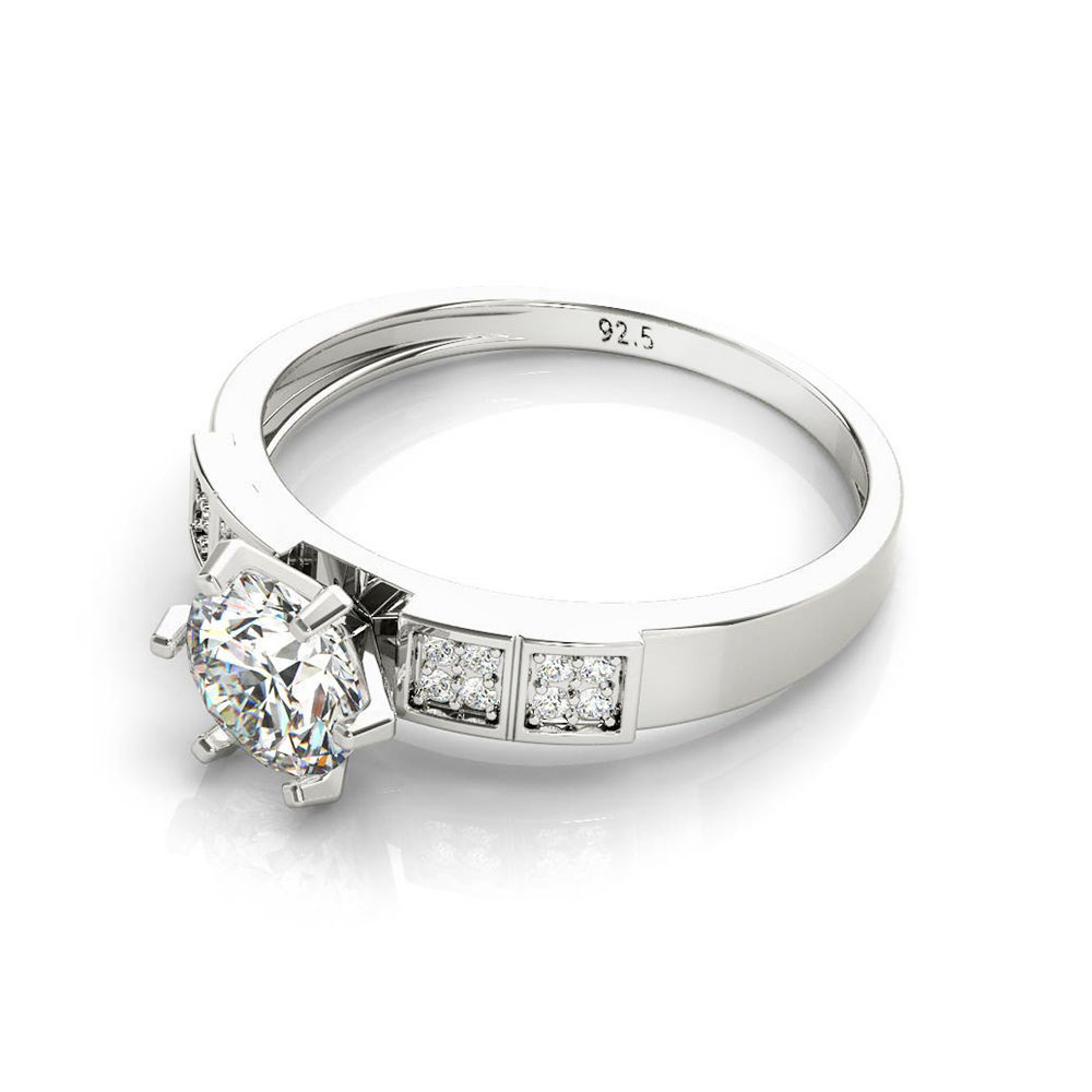 3DM Format  Ring cad engagement ring six prongs ring jewelry 3D print model_3