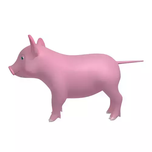 Cartoon Pig 3D model
