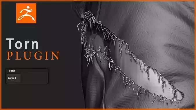 Torn it ZBrush Plugin 3D model