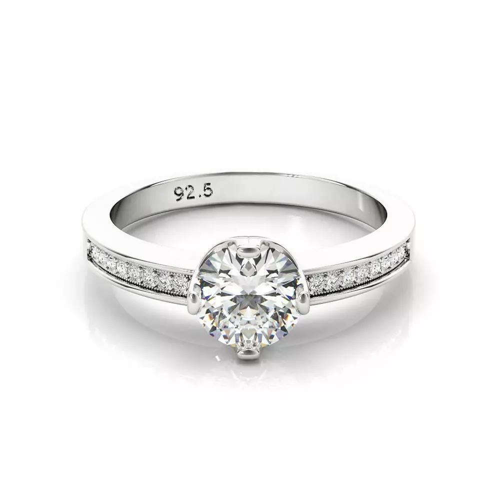 3DM Format  Cad design engagement companies rings 3D print model_0