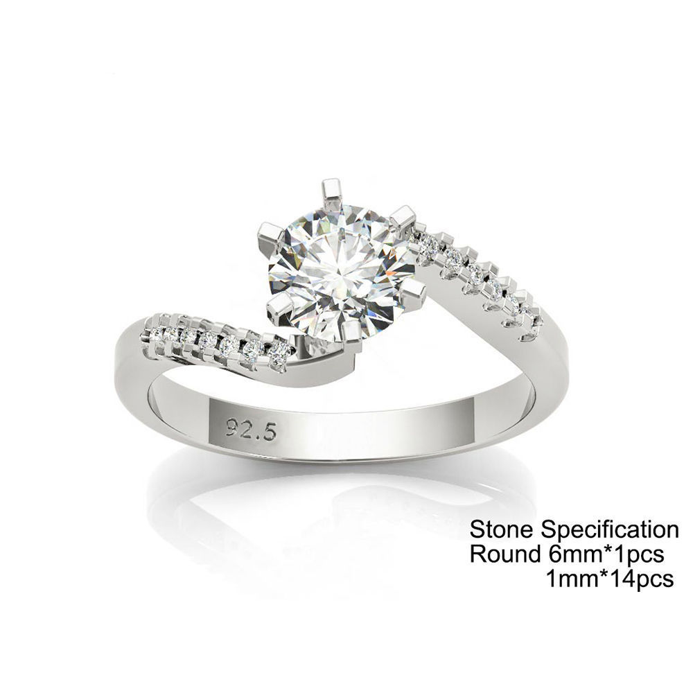 3DM Format  Cad jewelry design gold and silver engagement ring 3D print model_1