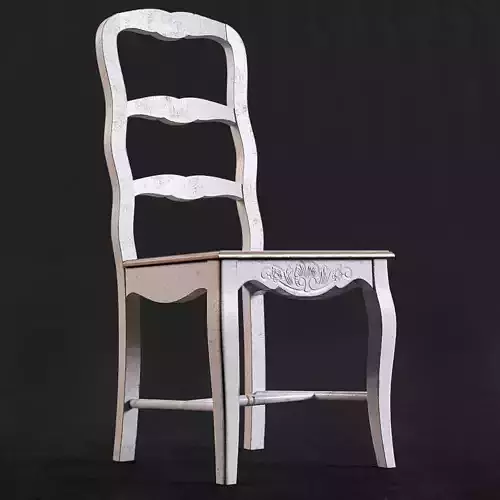 Rimini white chair 3D model