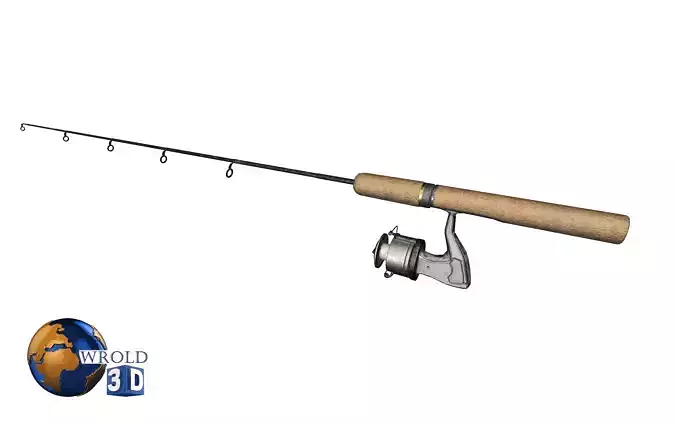 Fishing Rod Lowpoly 3d model