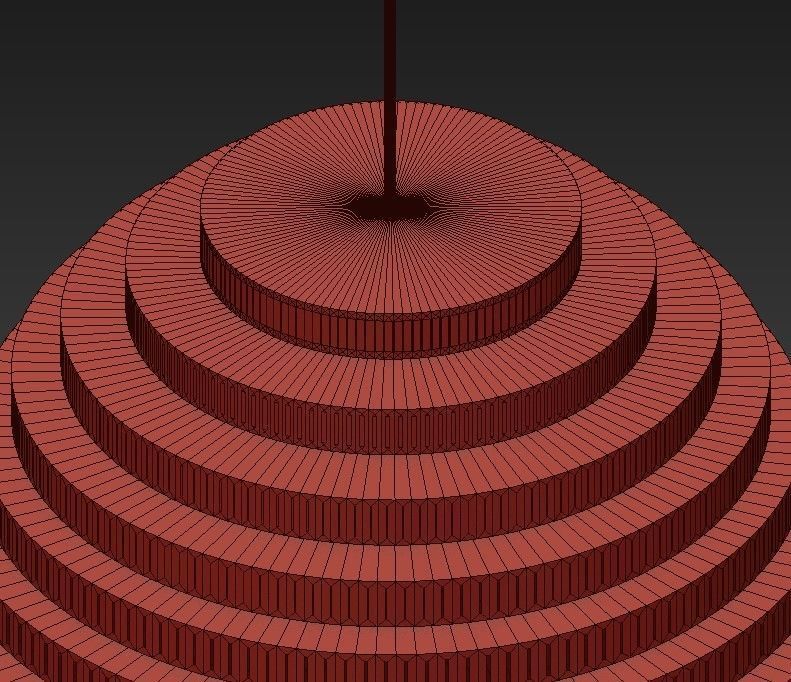 wood collection pendant lamp made of bricks 3D model_5