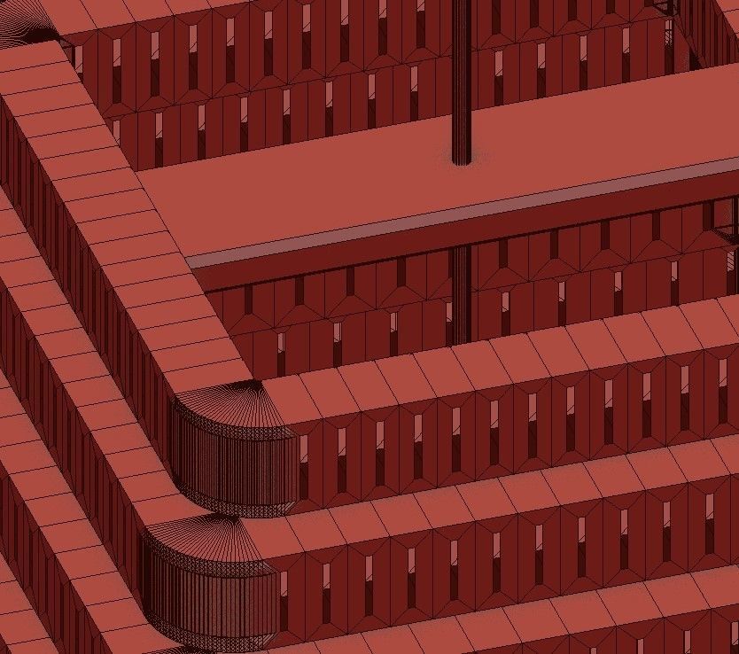 wood collection pendant lamp made of bricks 3D model_6