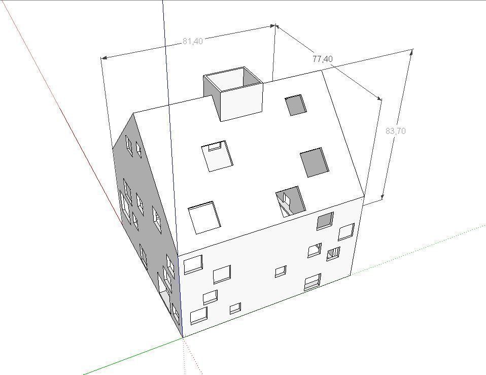 Christmas House architecture 3D print model_6