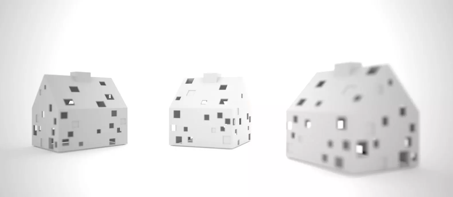 Christmas House architecture 3D print model_0