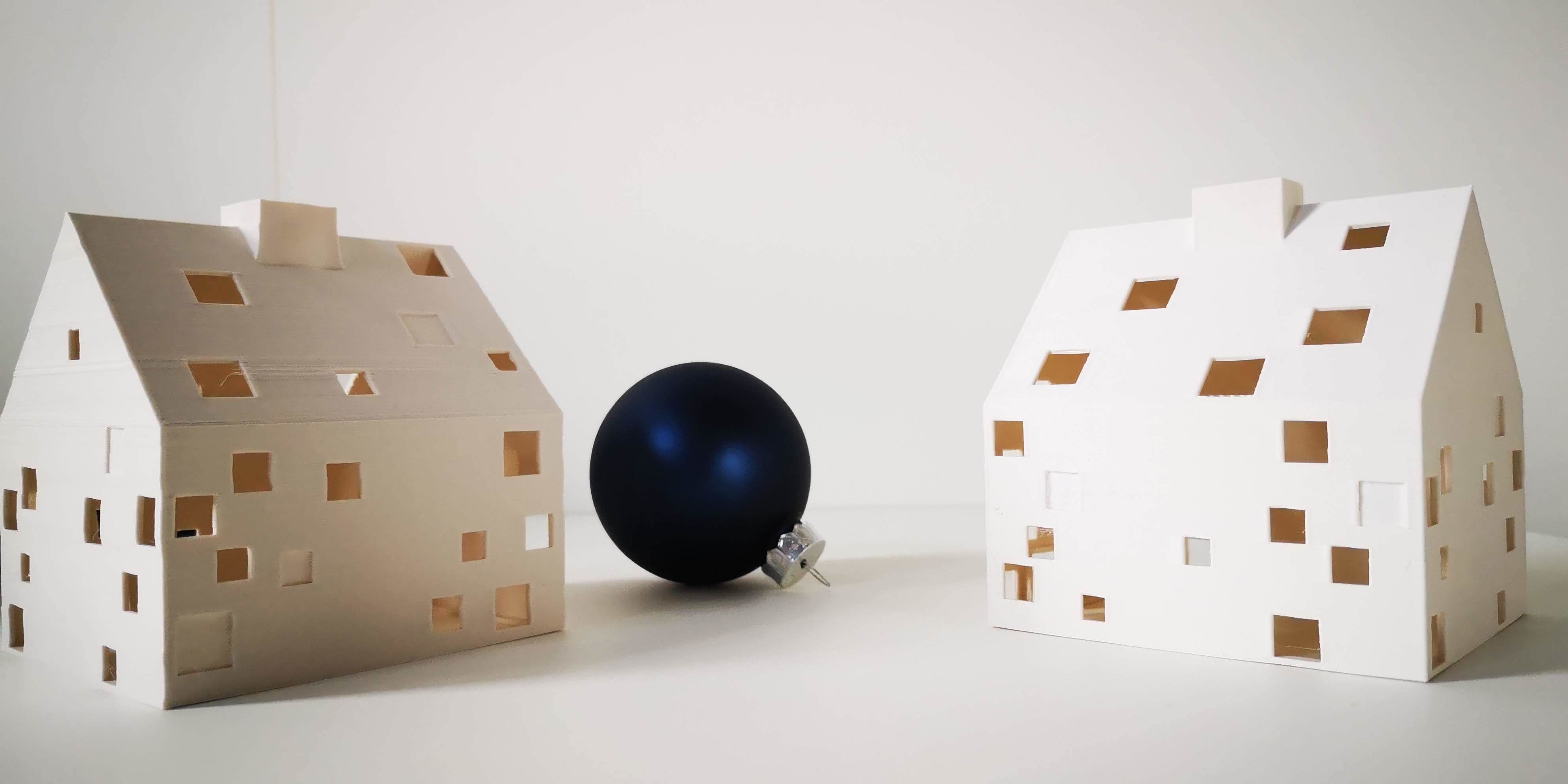 Christmas House architecture 3D print model_2