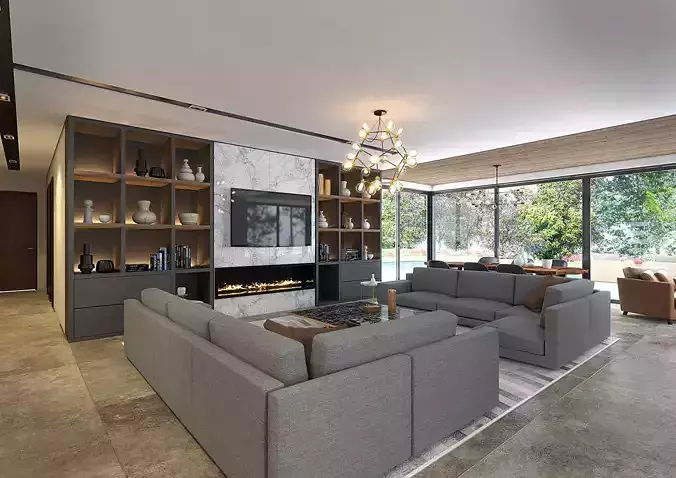 Sketchup Vray Next Living Room