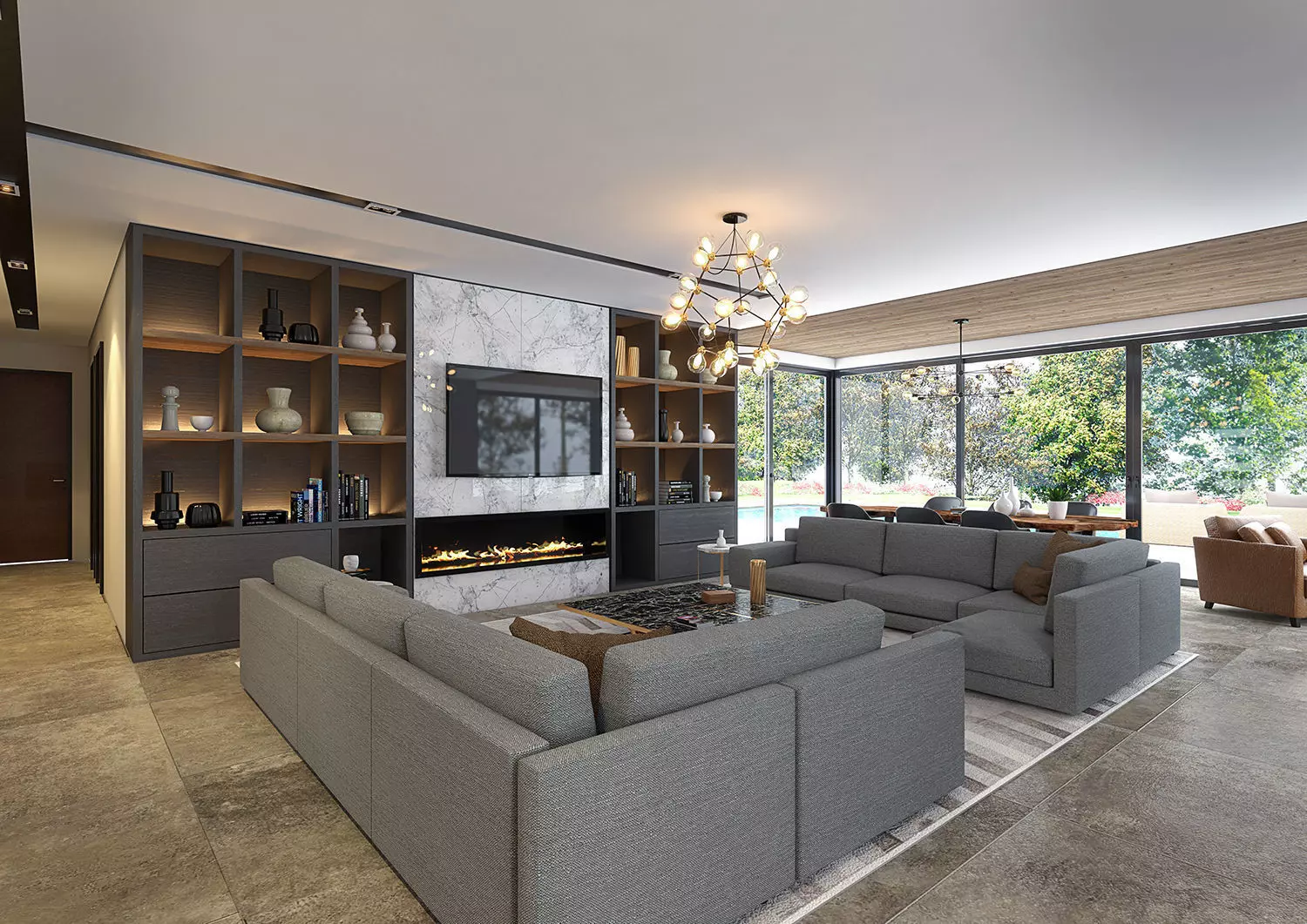Sketchup Vray Next Living Room 3D model