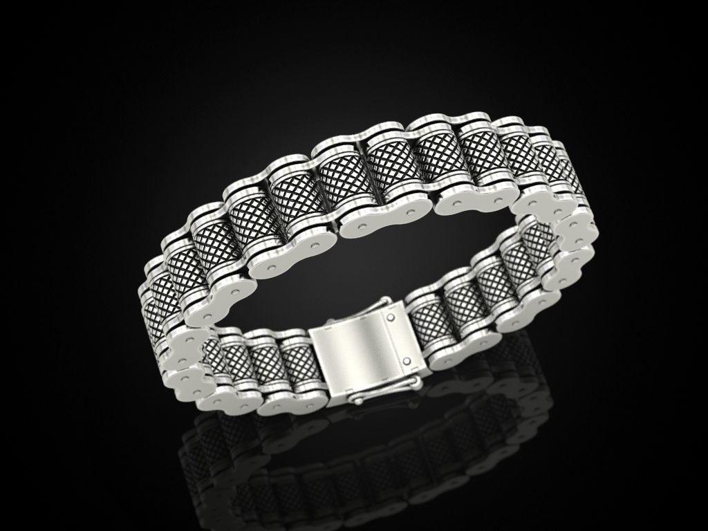 Bracelet for a real biker 6 3D print model_3