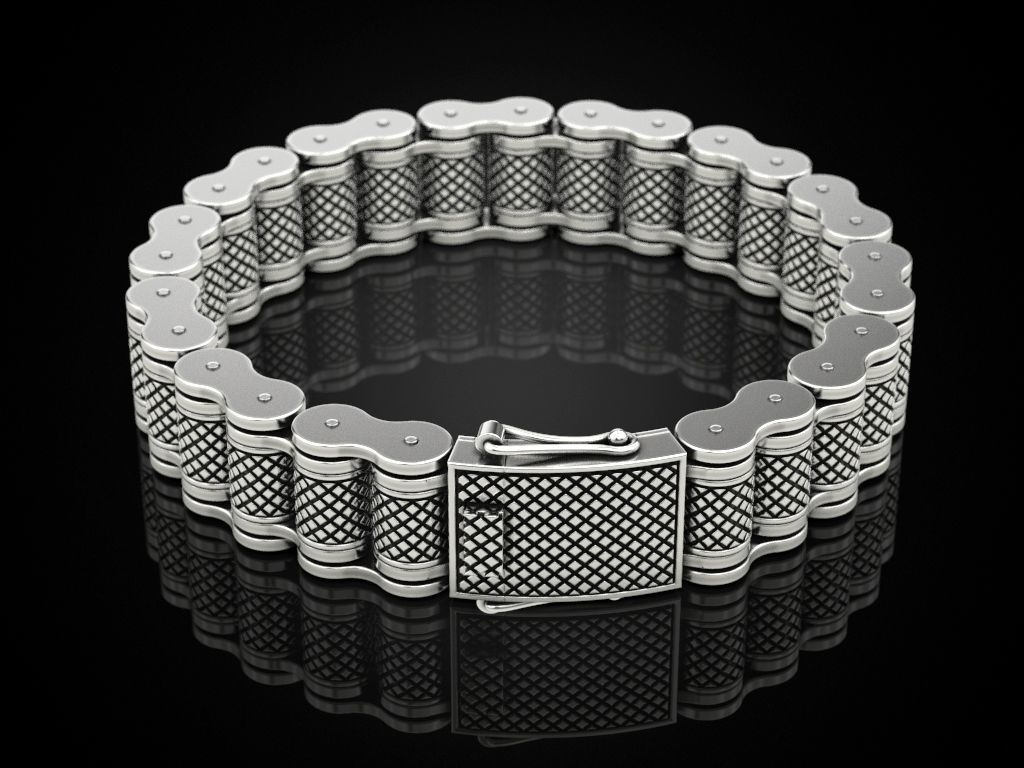 Bracelet for a real biker 6 3D print model_5