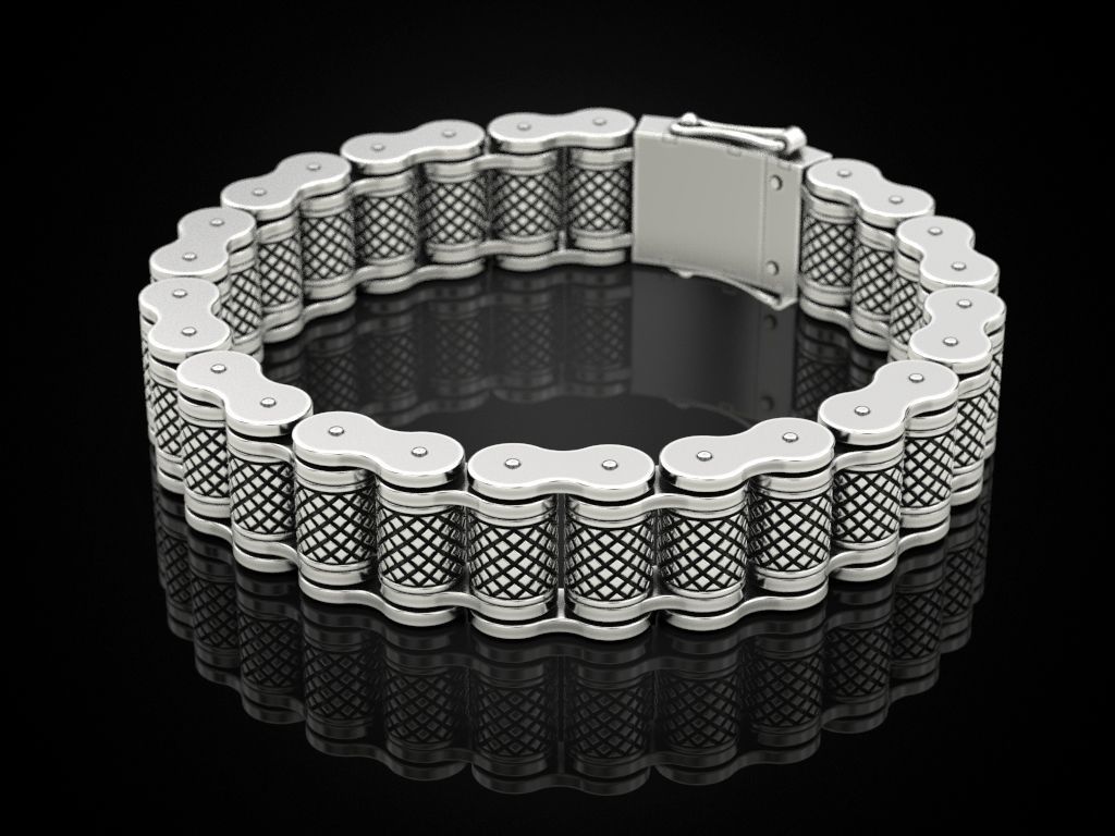 Bracelet for a real biker 6 3D print model_4