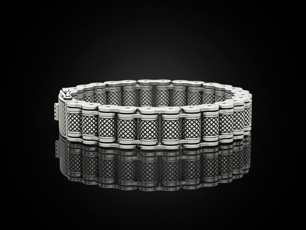 Bracelet for a real biker 6 3D print model_6