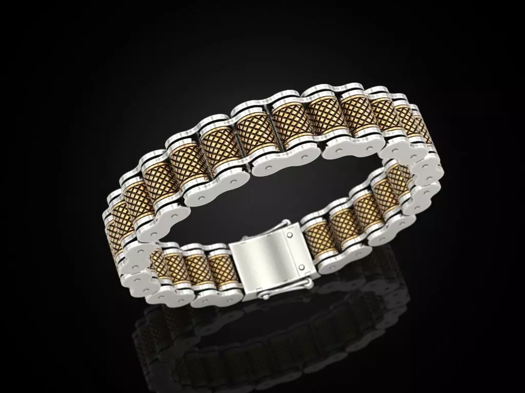 Bracelet for a real biker 6 3D print model_0