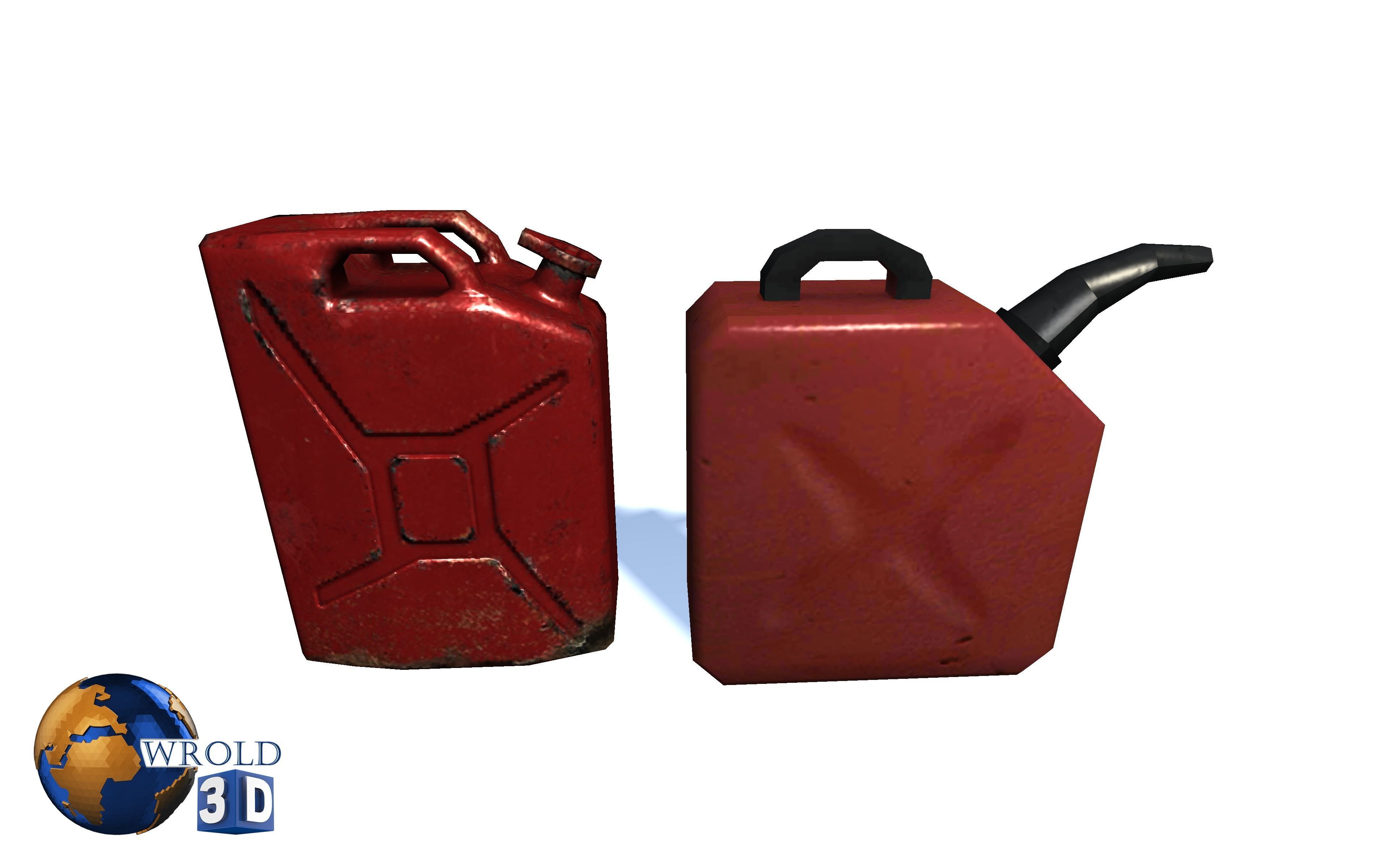 Explosive barrel cylinder Pack Lowpoly 3d model Low-poly 3D model_3