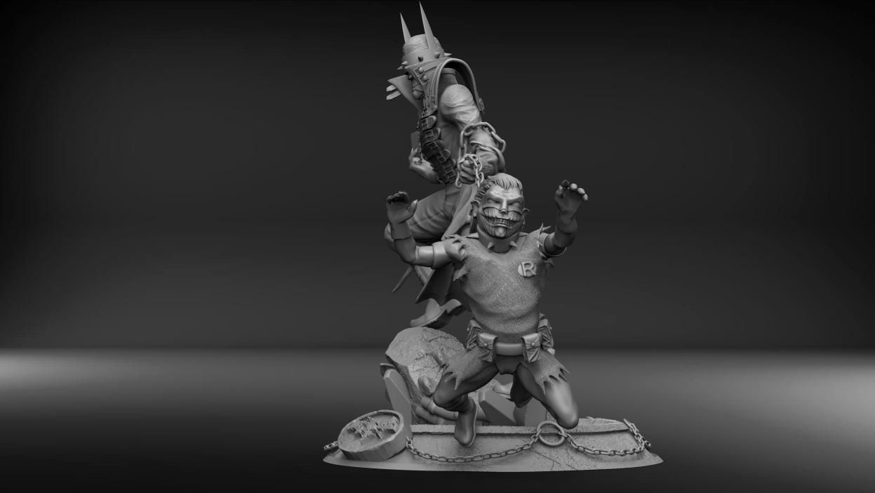 Batman Who Laughs by Davide Barba 3D print model_1