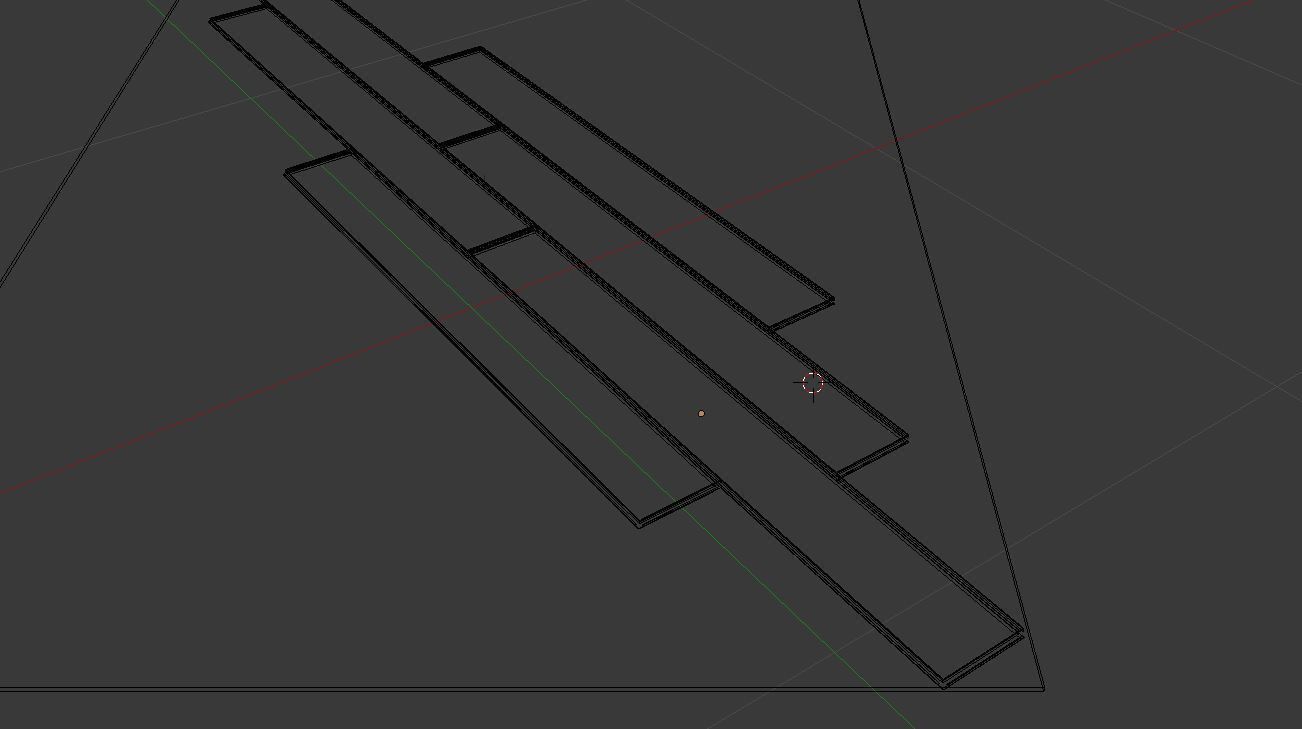 Laminate Wooden Plank Low-poly 3D model_8