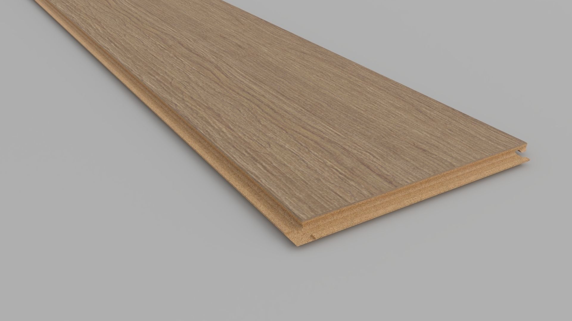 Laminate Wooden Plank Low-poly 3D model_1