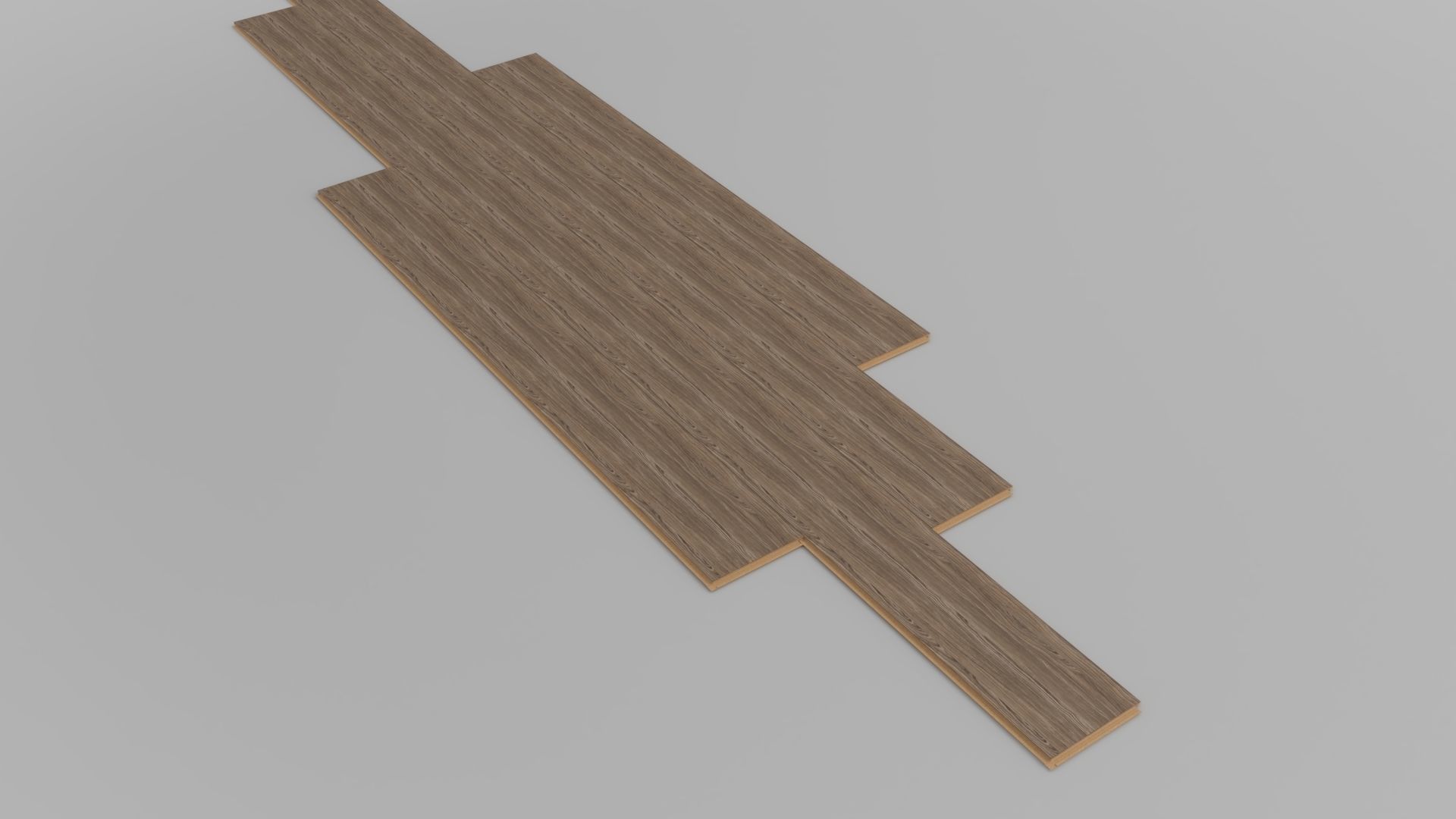 Laminate Wooden Plank Low-poly 3D model_6