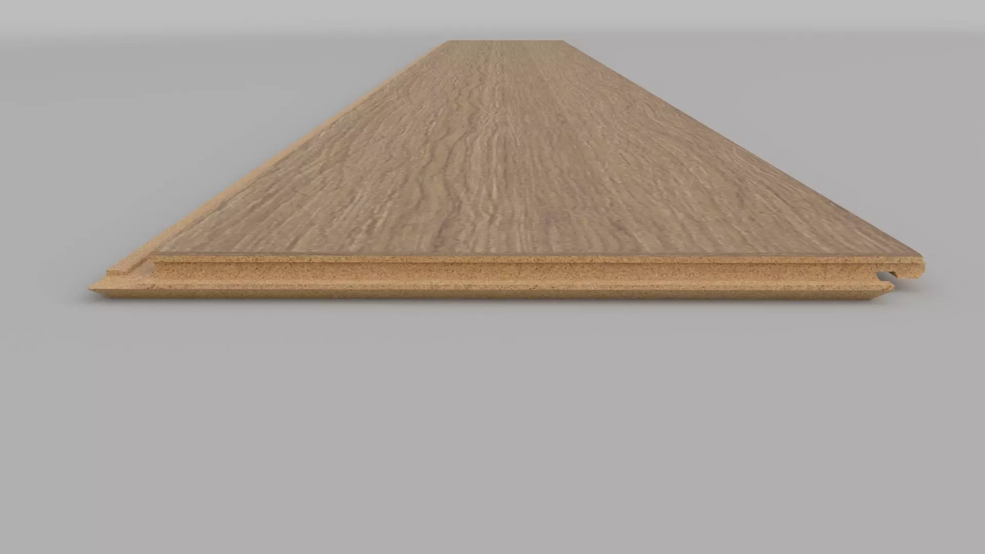 Laminate Wooden Plank Low-poly 3D model_0