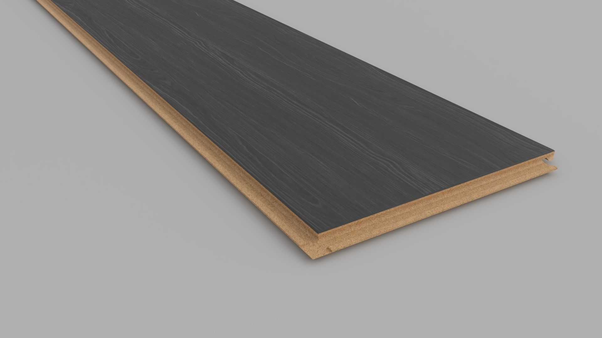 Laminate Wooden Plank Low-poly 3D model_3