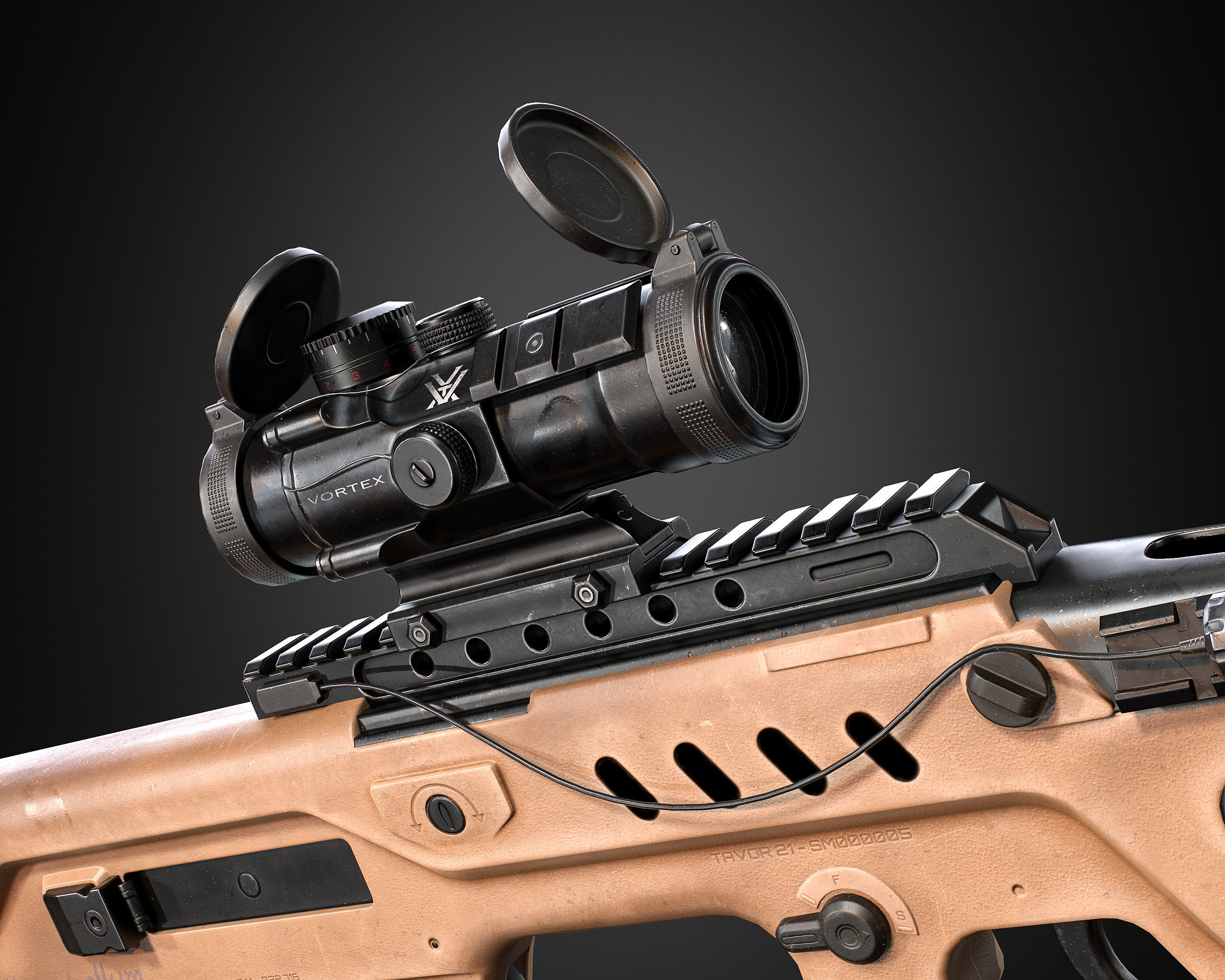 TAR 21 rifle Low-poly 3D model_19