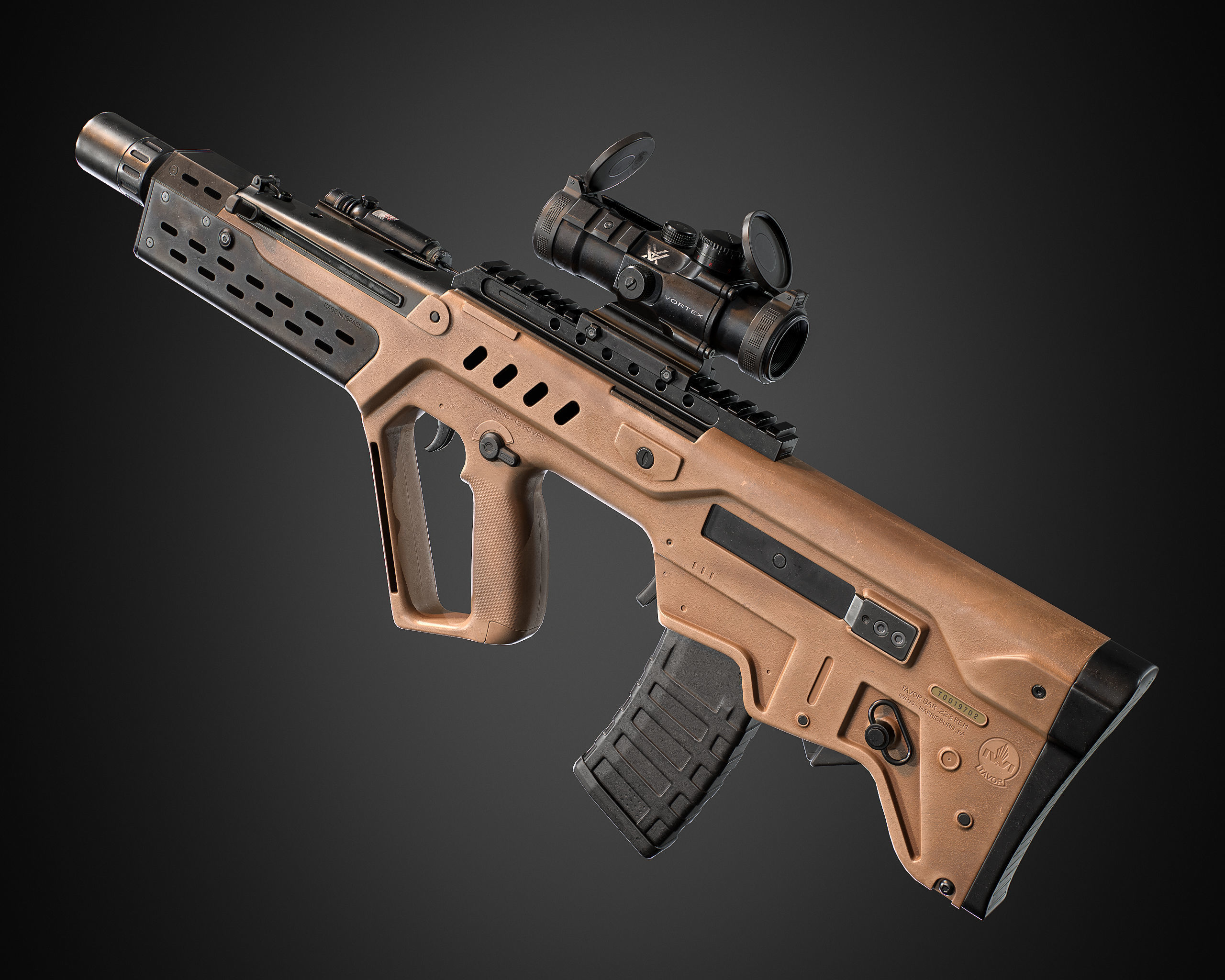 TAR 21 rifle Low-poly 3D model_21