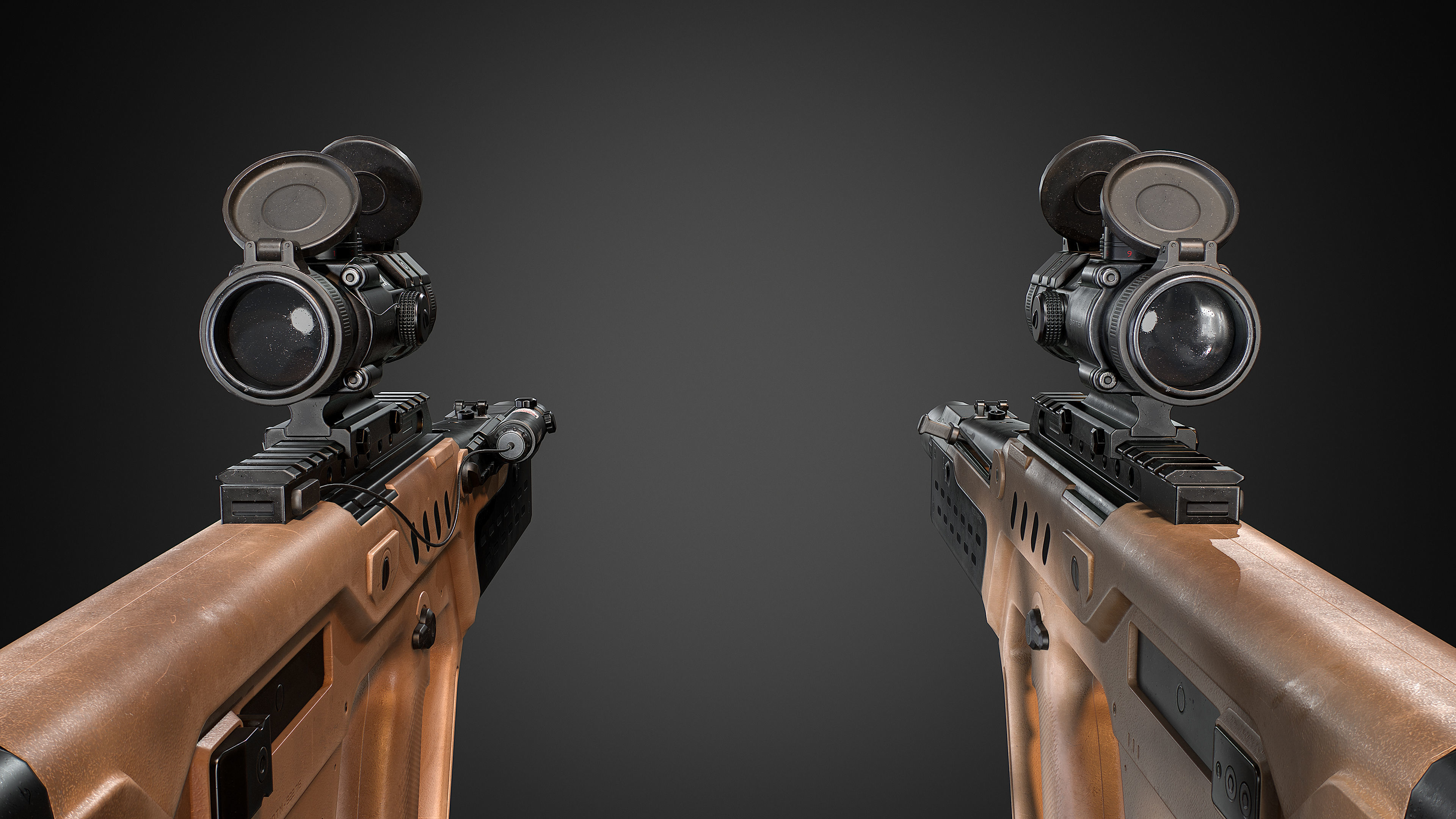 TAR 21 rifle Low-poly 3D model_22