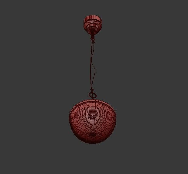 Electric pendant lamp 3D model_3