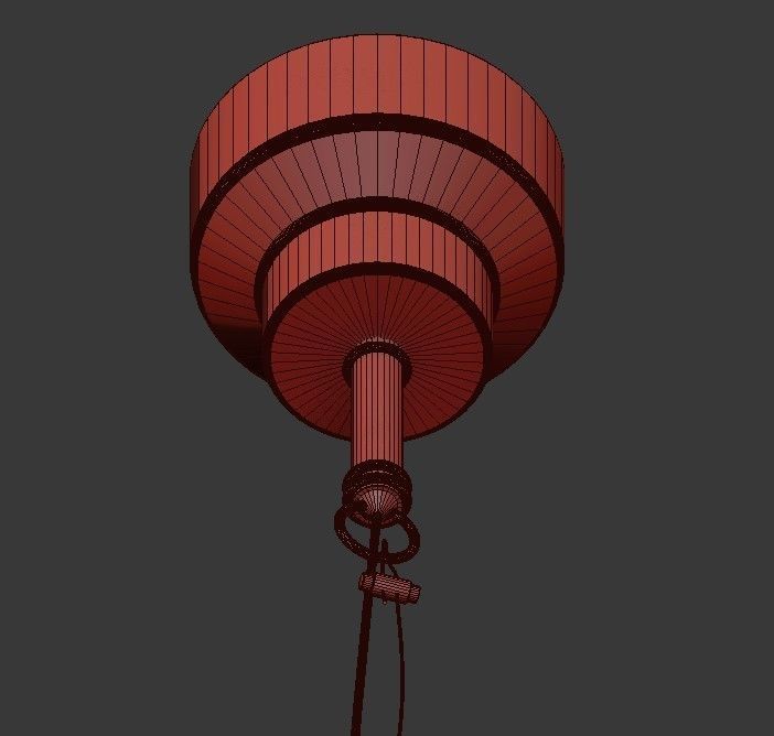 Electric pendant lamp 3D model_4