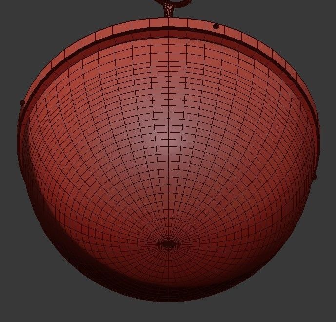 Electric pendant lamp 3D model_5